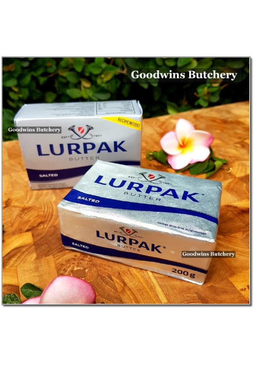 Butter Denmark LURPAK block SALTED 82% fat chilled 200g